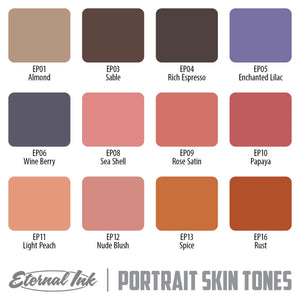Eternal Tattoo Ink - Portrait Skin Tone Color Set - Ultimate Tattoo Supply