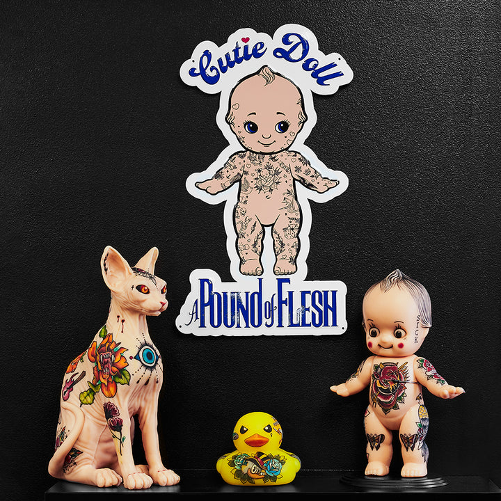 A Pound of Flesh Cutie Doll Tin Tacker — Price Per 1 - Ultimate Tattoo Supply