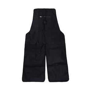 Knife & Flag Non-Porous Split Leg Apron — Black - Ultimate Tattoo Supply