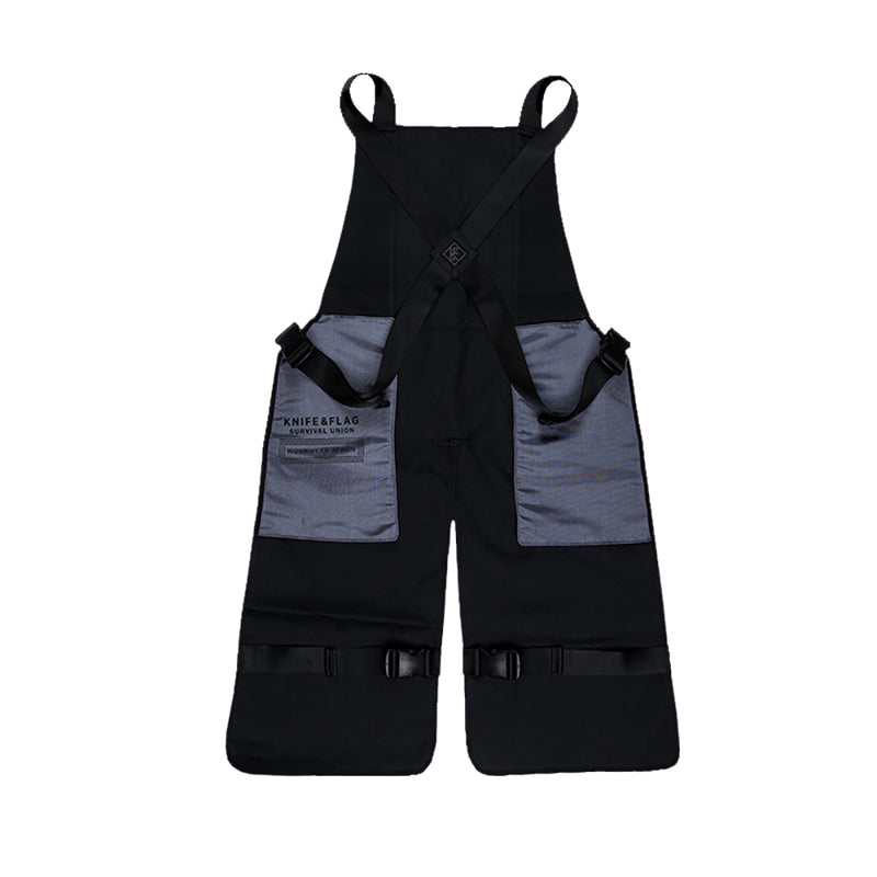 Knife & Flag Non-Porous Split Leg Apron — Black - Ultimate Tattoo Supply