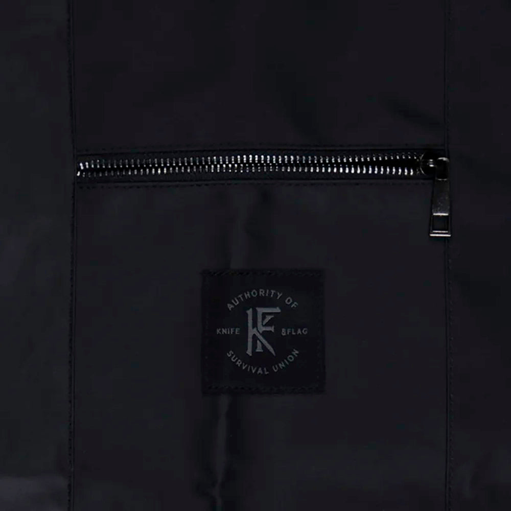 Knife & Flag Non-Porous Split Leg Apron — Black - Ultimate Tattoo Supply