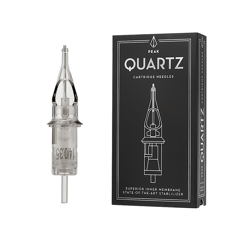 Quartz Cartridge - #12 Round Shaders Short Taper - Ultimate Tattoo Supply