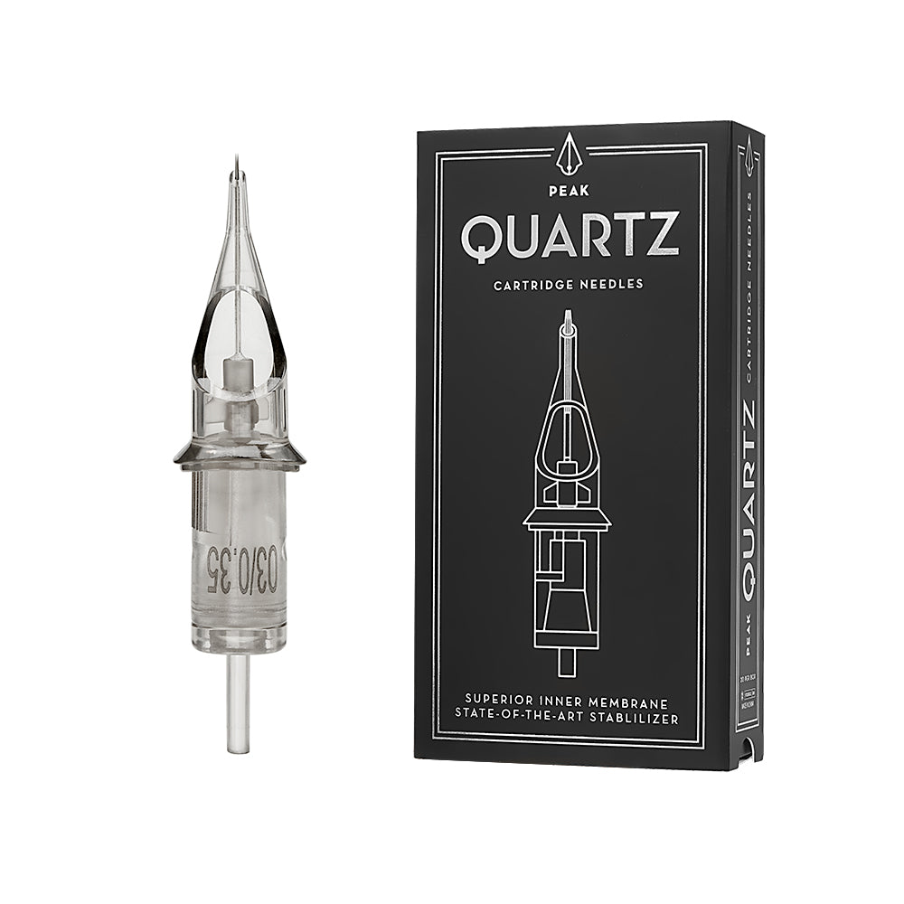 Quartz Cartridge - #12 Round Liners Long Taper - Ultimate Tattoo Supply