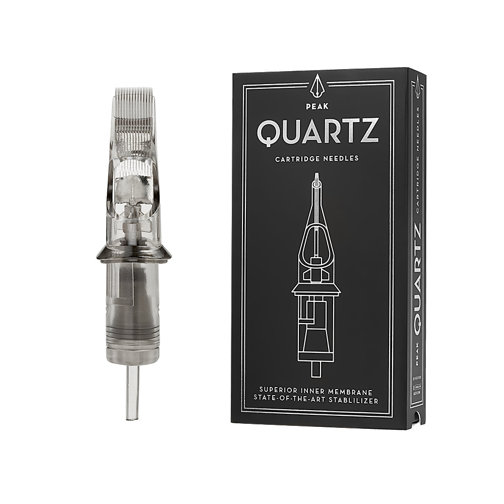 Quartz Cartridge - #12 Mag Shaders Long Taper - Ultimate Tattoo Supply