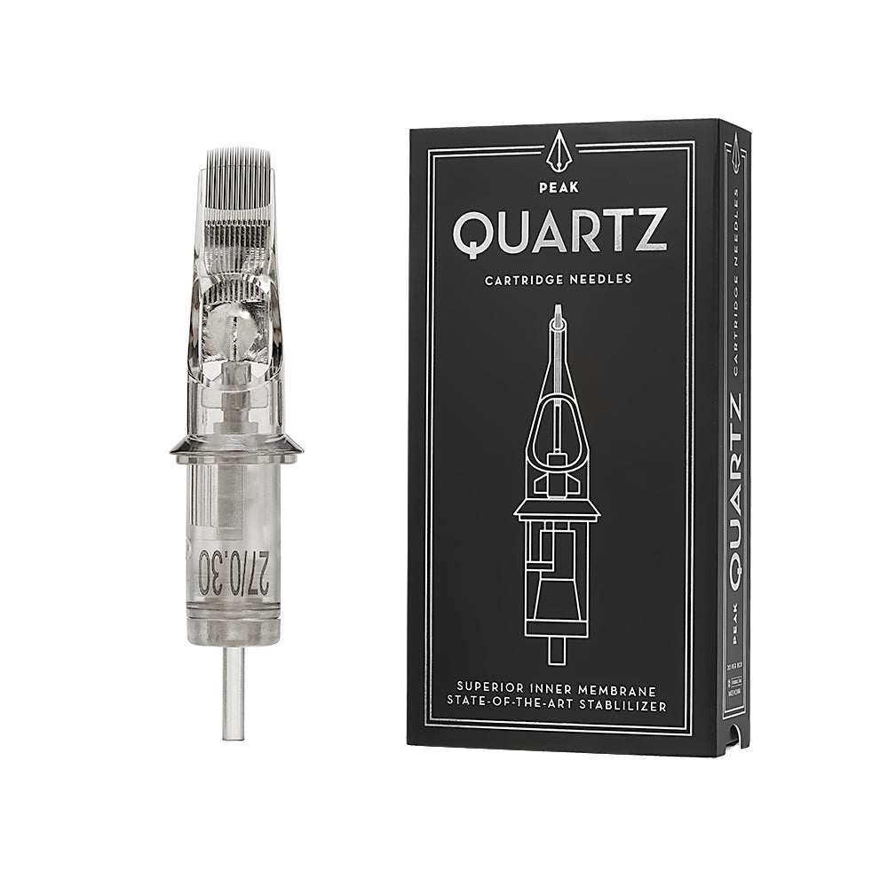Quartz Cartridge - #12 Curved Mag Shaders Long Taper - Ultimate Tattoo Supply