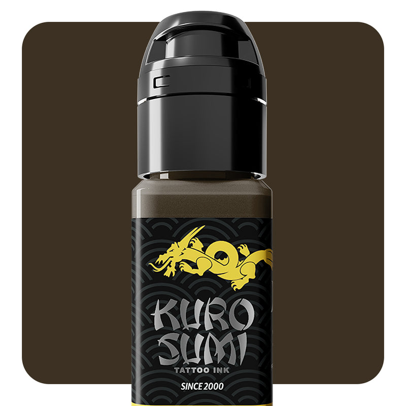Rakki Brown — Kuro Sumi Tattoo Ink — Pick Size - Ultimate Tattoo Supply