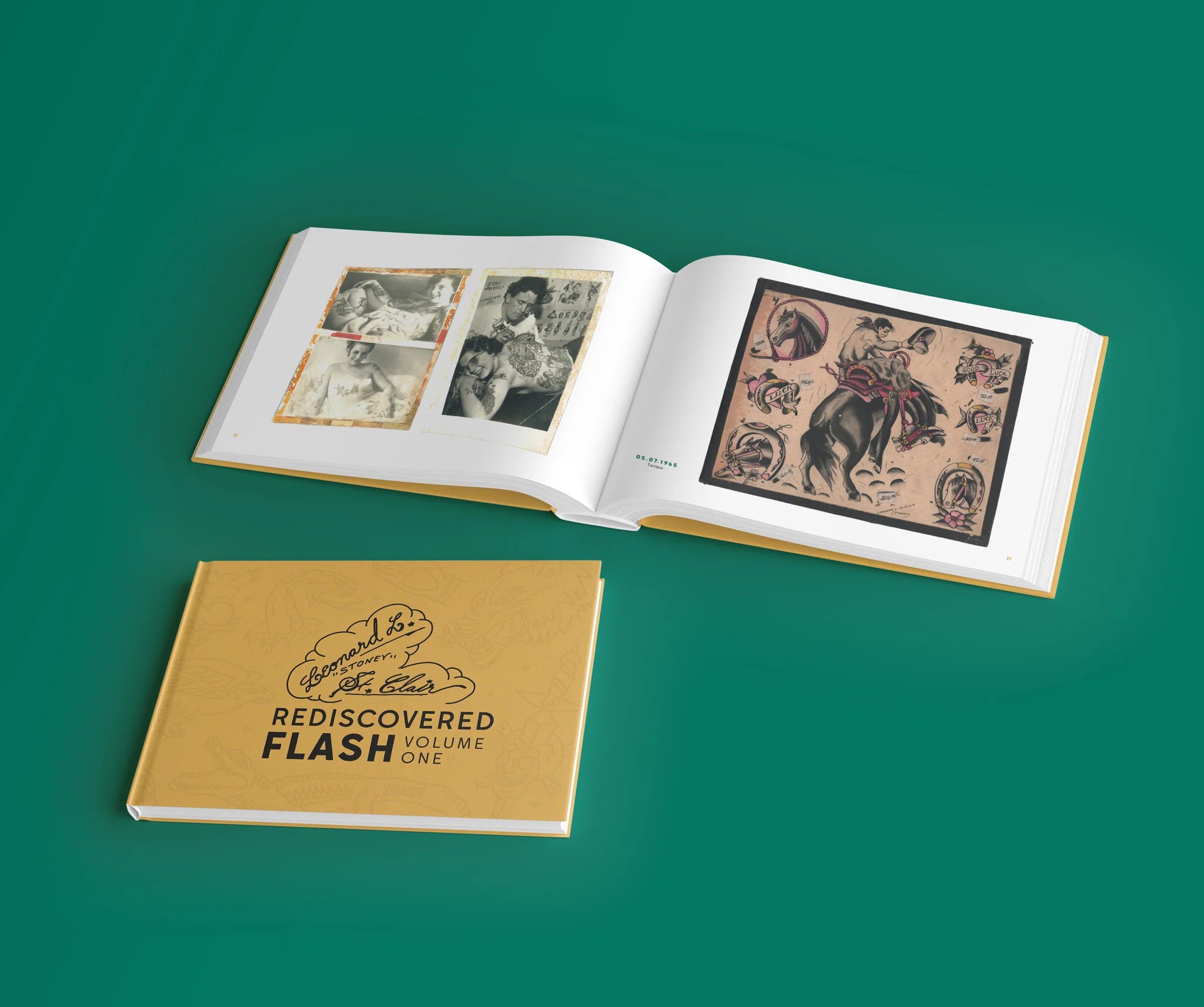 “Stoney” St. Clair Rediscovered Flash Volume 1 — Softcover Book - Ultimate Tattoo Supply