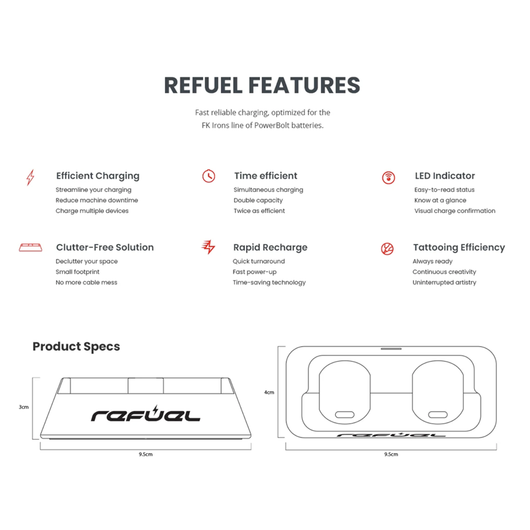 FK Irons Refuel Charging Dock - Ultimate Tattoo Supply