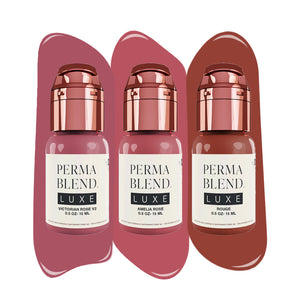 Rose Lip Mini Set — Perma Blend Luxe — 3 1/2oz Bottles - Ultimate Tattoo Supply