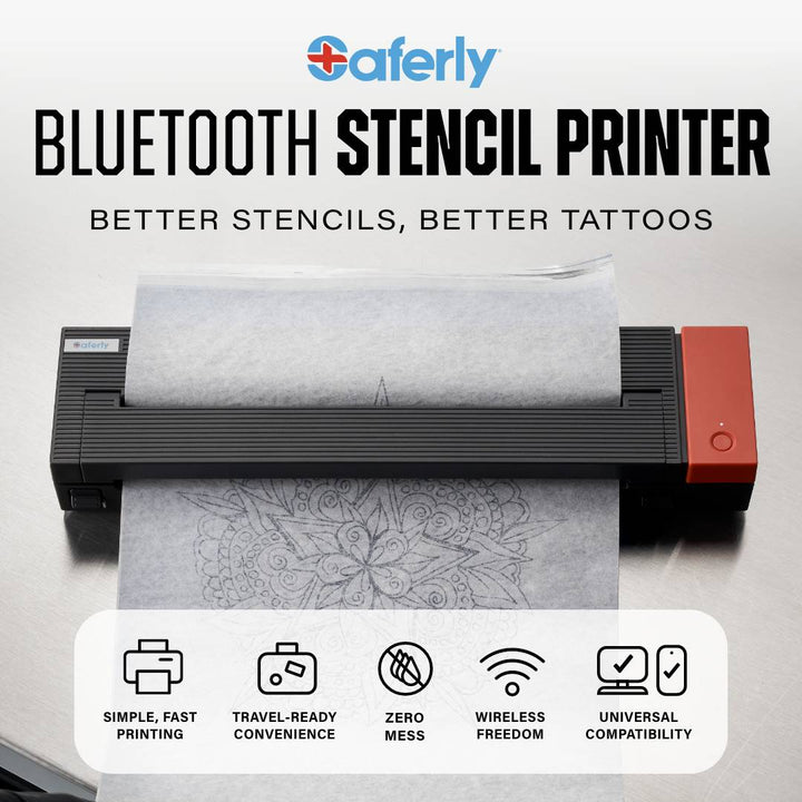 Saferly Bluetooth Stencil Printer - Ultimate Tattoo Supply