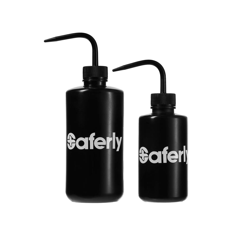Saferly Squeeze Washer Bottle — Pick Color and Size - Ultimate Tattoo Supply