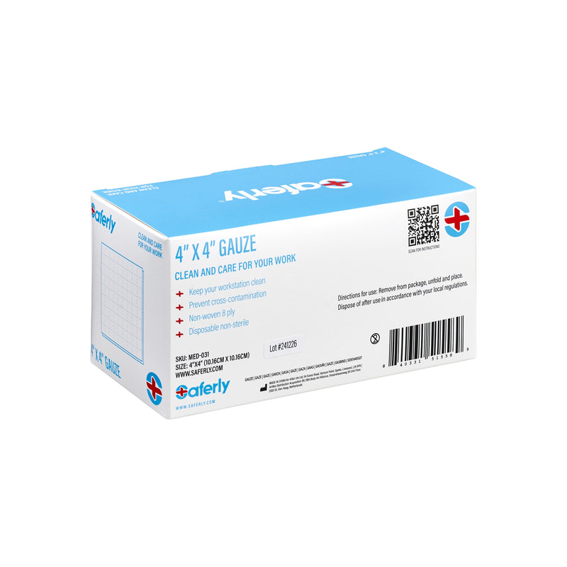 Saferly 4"x4" Gauze - Price Per Box of 200