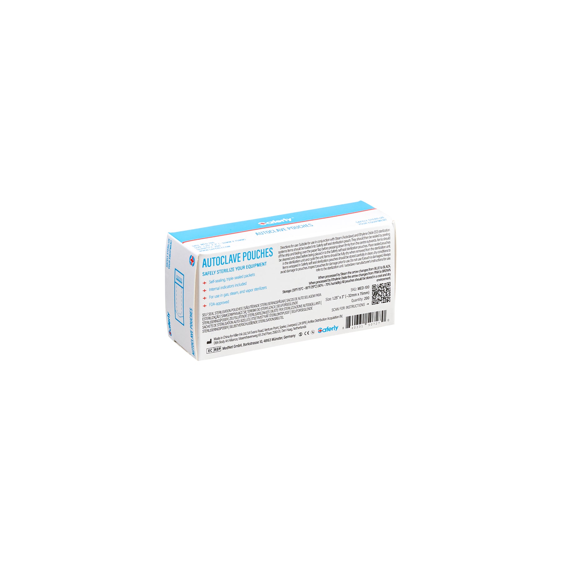Saferly Autoclave Pouches – Pick Size