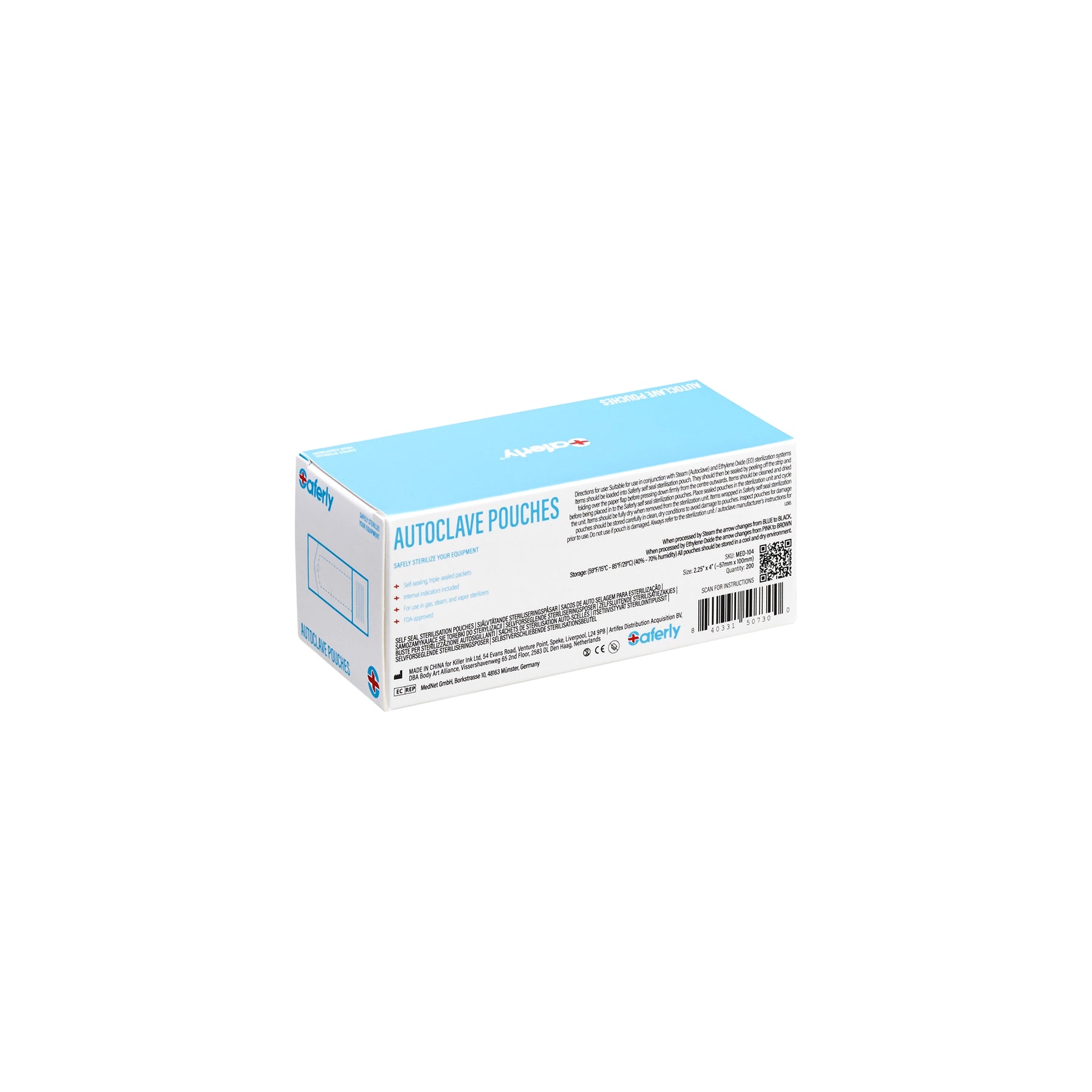 Saferly Autoclave Pouches – Pick Size