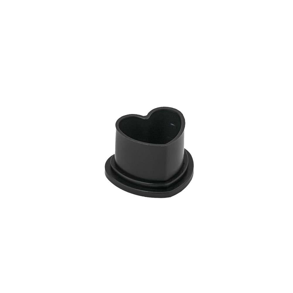 Saferly Heart Silicone Ink Caps — Pick Size and Color — Bag of 500 - Ultimate Tattoo Supply