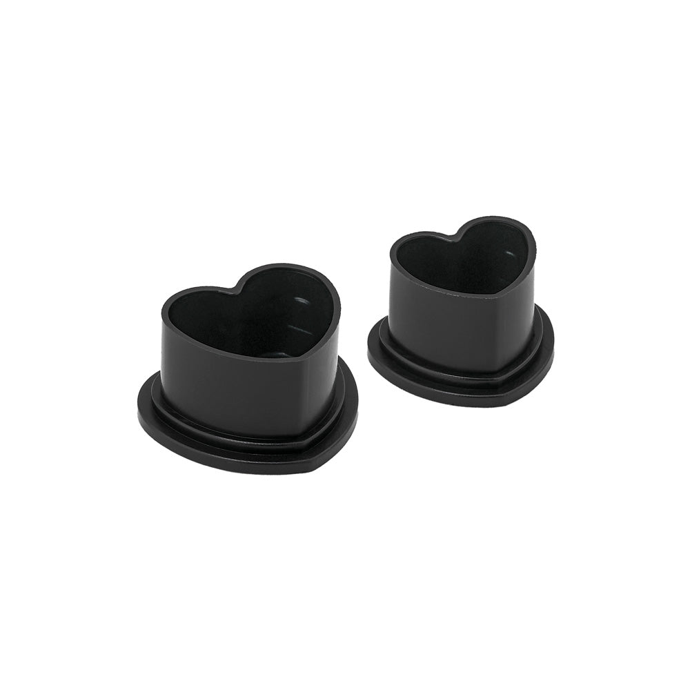 Saferly Heart Silicone Ink Caps — Pick Size and Color — Bag of 500 - Ultimate Tattoo Supply