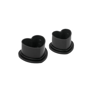 Saferly Heart Silicone Ink Caps — Pick Size and Color — Bag of 500 - Ultimate Tattoo Supply