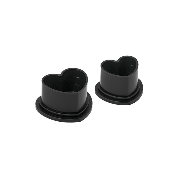 Saferly Heart Silicone Ink Caps — Pick Size and Color — Bag of 500 - Ultimate Tattoo Supply