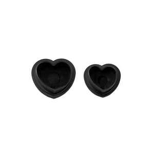 Saferly Heart Silicone Ink Caps — Pick Size and Color — Bag of 500 - Ultimate Tattoo Supply