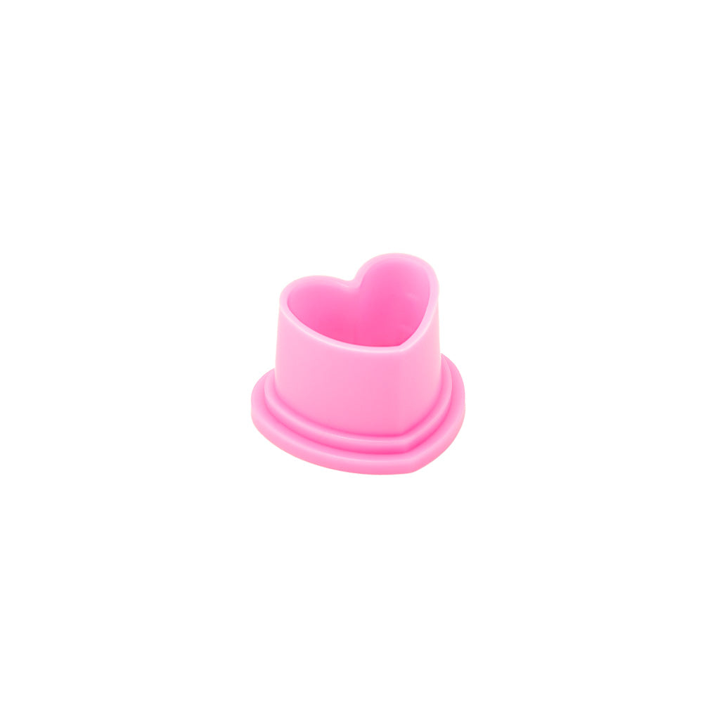 Saferly Heart Silicone Ink Caps — Pick Size and Color — Bag of 500 - Ultimate Tattoo Supply