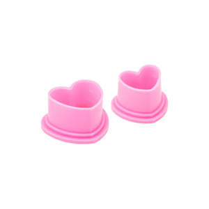 Saferly Heart Silicone Ink Caps — Pick Size and Color — Bag of 500 - Ultimate Tattoo Supply