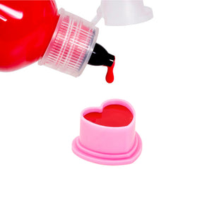 Saferly Heart Silicone Ink Caps — Pick Size and Color — Bag of 500 - Ultimate Tattoo Supply
