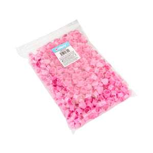 Saferly Heart Silicone Ink Caps — Pick Size and Color — Bag of 500 - Ultimate Tattoo Supply