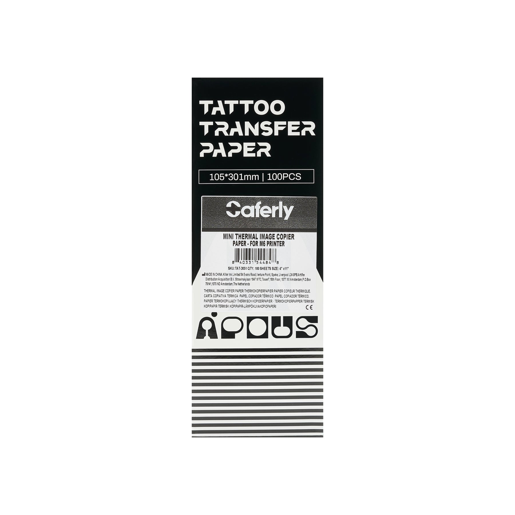 Saferly Mini Thermal Image Copier Paper for M6 Printer - Ultimate Tattoo Supply