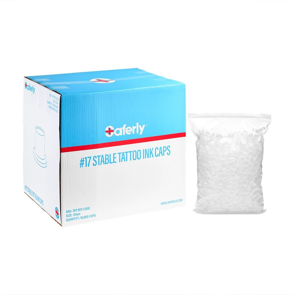 Saferly Ink Caps — Pick Size — Price Per Case - Ultimate Tattoo Supply