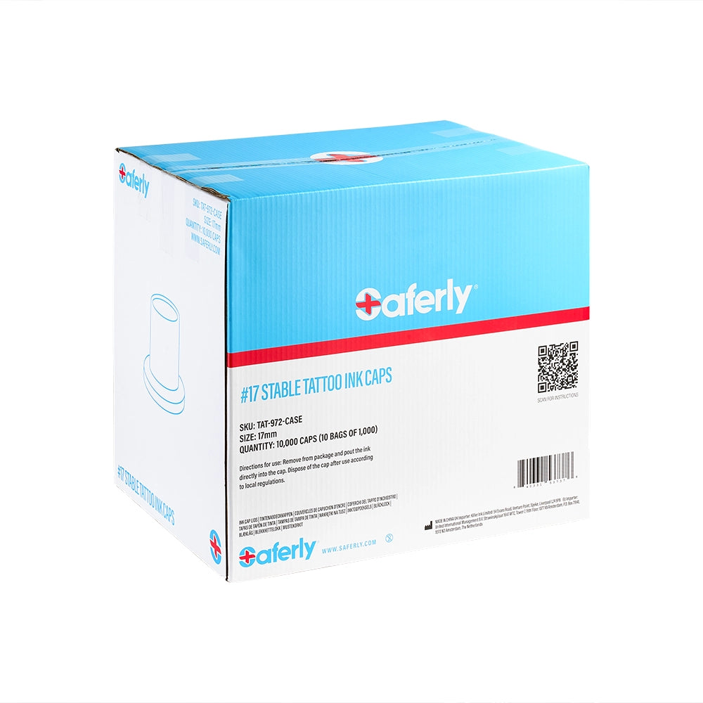 Saferly Ink Caps — Pick Size — Price Per Case - Ultimate Tattoo Supply