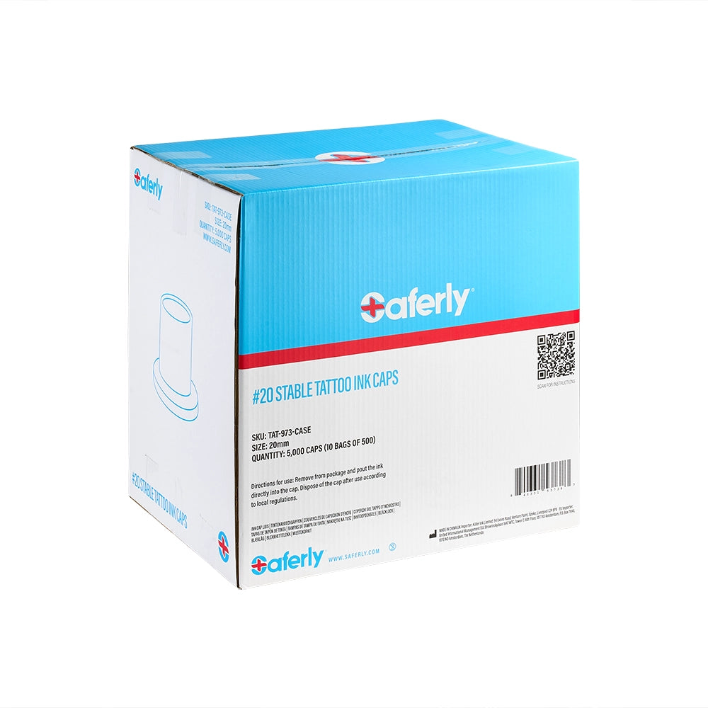 Saferly Ink Caps — Pick Size — Price Per Case - Ultimate Tattoo Supply