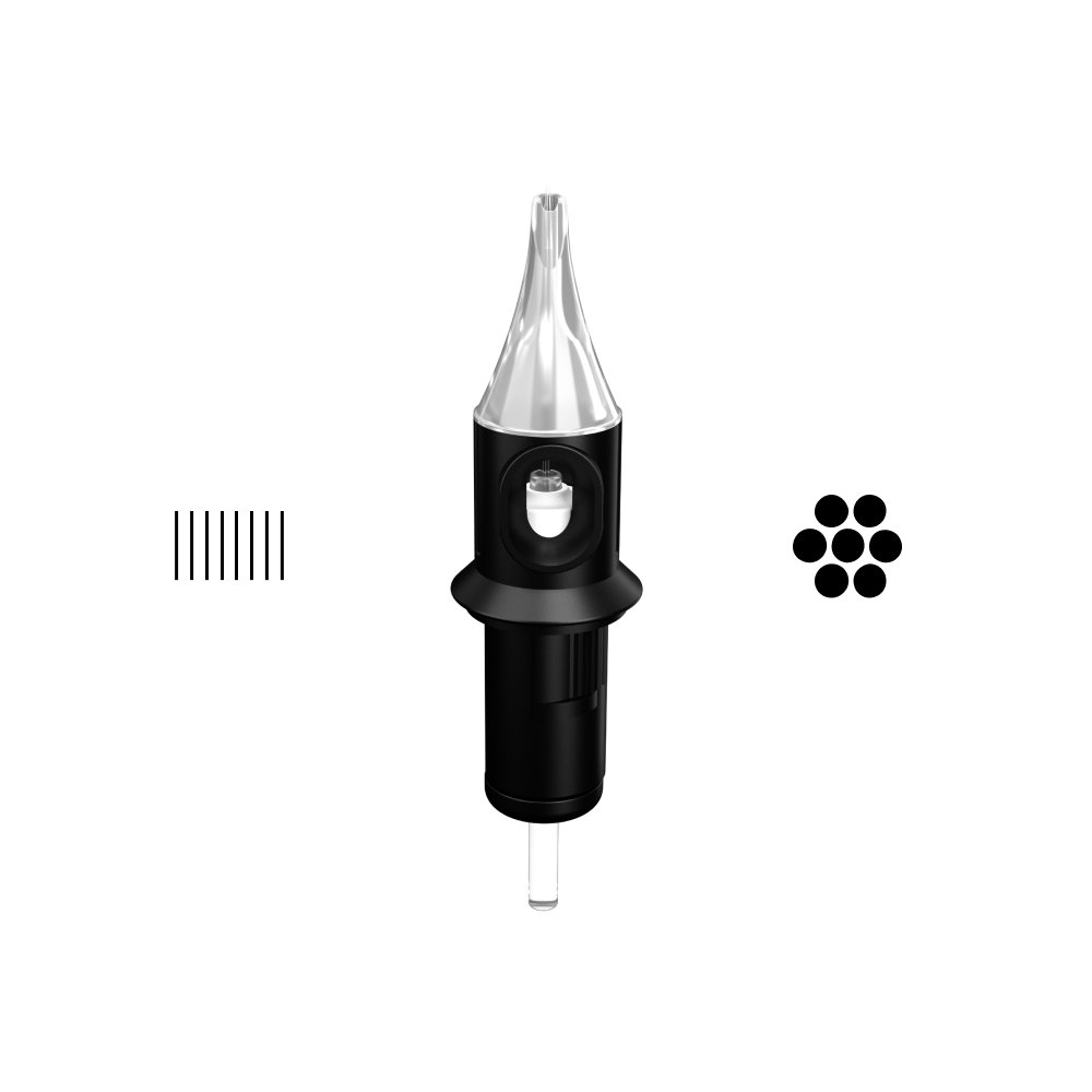 Cheyenne Safety Cartridge 20 Pack - Textured Bugpin Liners - Ultimate Tattoo Supply