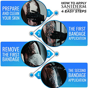 Saniderm – Tattoo Adhesive Film – 4” x 8  Roll - Ultimate Tattoo Supply