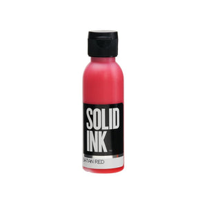 Solid Ink "Old Pigments" — 2oz Bottle — Satan Red - Ultimate Tattoo Supply