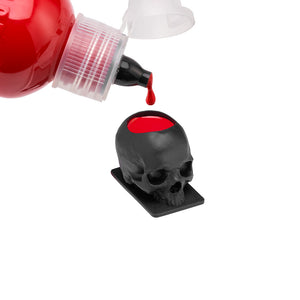 Saferly Skull Silicone Ink Caps —Size #16 (Large) — Bag of 200 — Pick Color - Ultimate Tattoo Supply