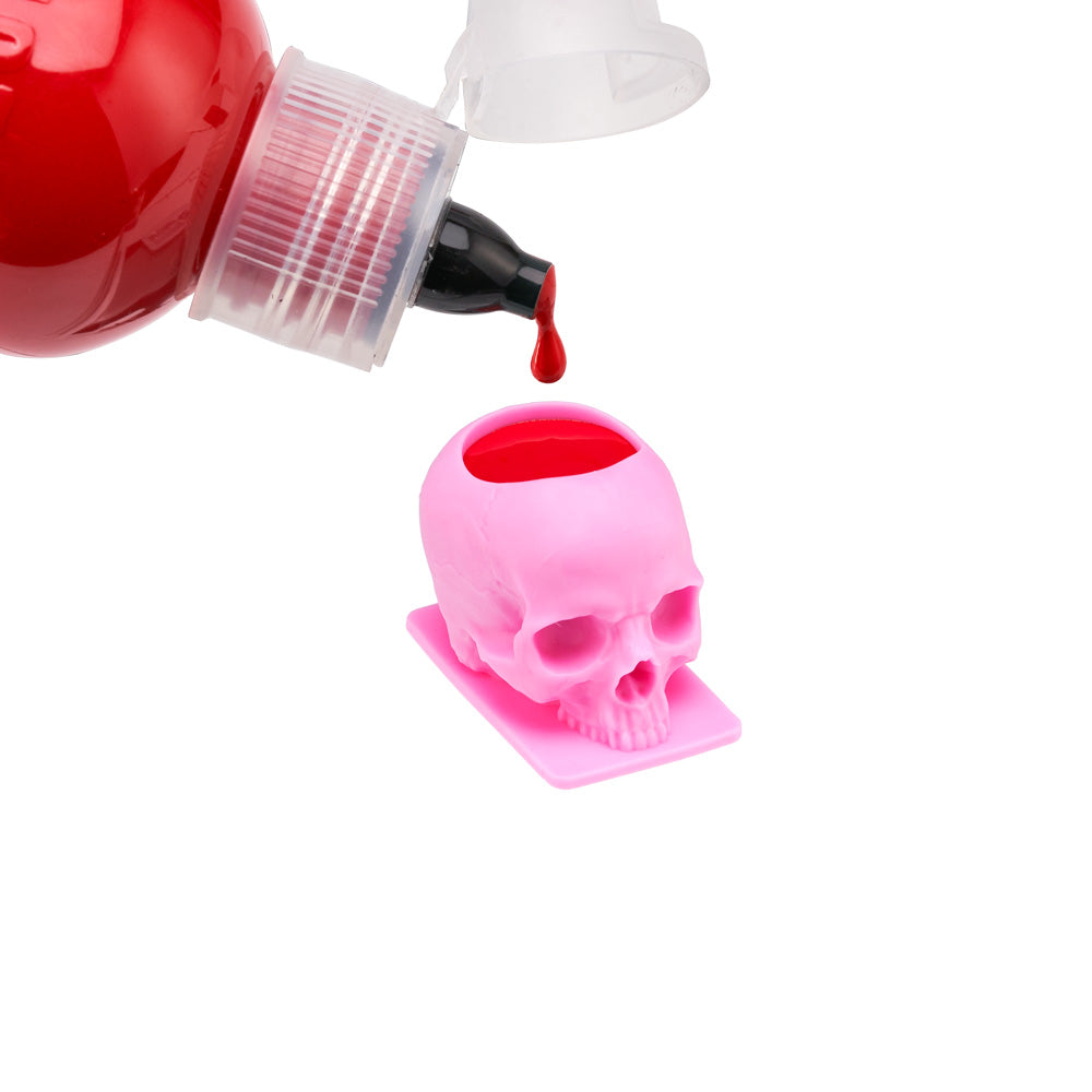 Saferly Skull Silicone Ink Caps —Size #16 (Large) — Bag of 200 — Pick Color - Ultimate Tattoo Supply