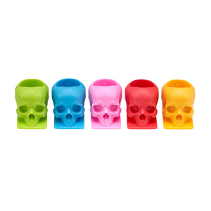 Saferly Skull Silicone Ink Caps —Size #16 (Large) — Bag of 200 — Pick Color - Ultimate Tattoo Supply