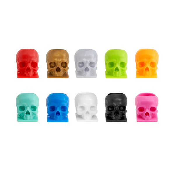 Saferly Skull Ink Caps — Size #16 (Large) — Bag of 200