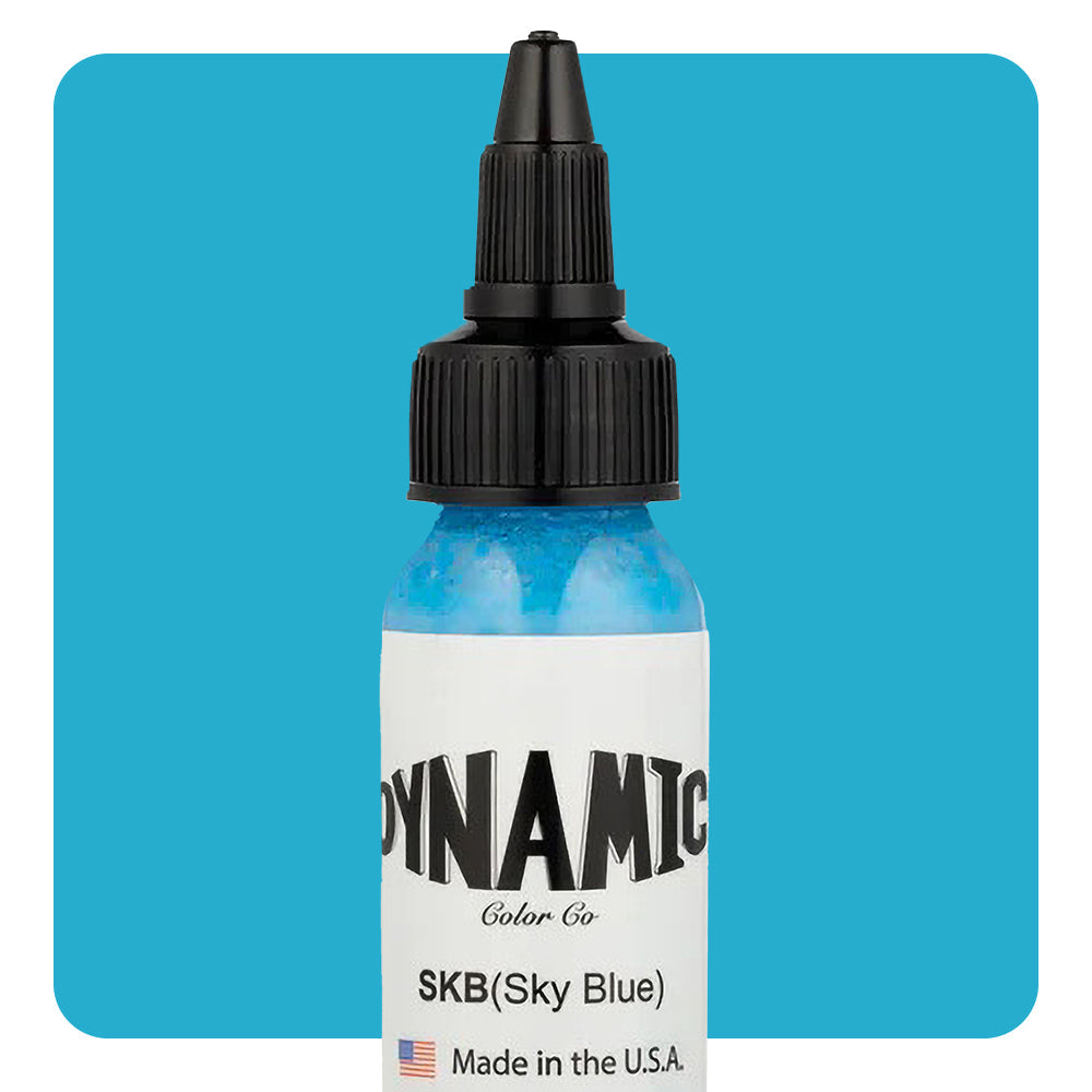 Dynamic Sky Blue Tattoo Ink - 1oz. Bottle - Painful Pleasures
