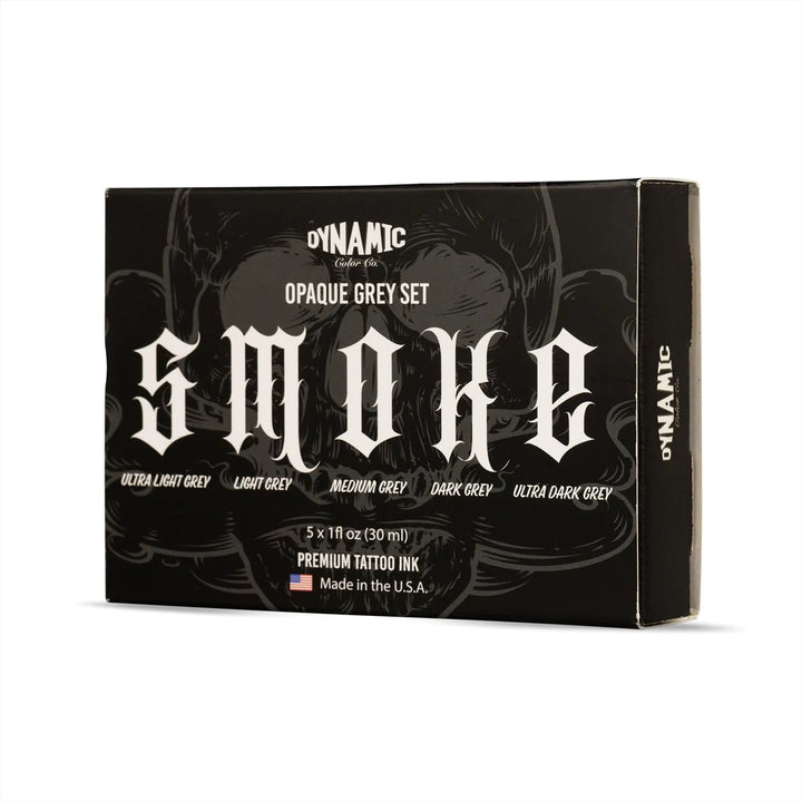 Dynamic Smoke Opaque Grey Set — 5 1oz Bottles - Ultimate Tattoo Supply