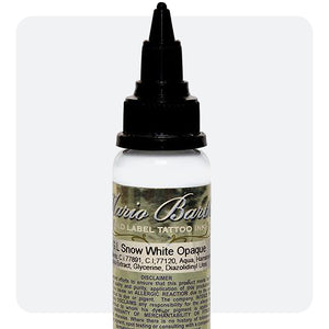 Snow White Opaque Mario Barth Gold Label — Intenze Tattoo Ink — 1oz Bottle - Ultimate Tattoo Supply