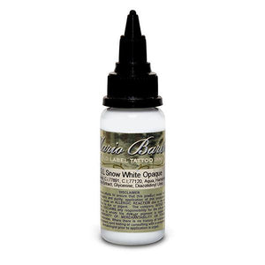 Snow White Opaque Mario Barth Gold Label — Intenze Tattoo Ink — 1oz Bottle - Ultimate Tattoo Supply