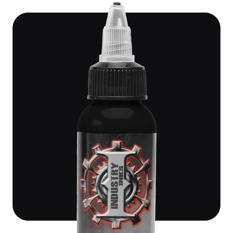Solid Black — Industry Inks — Pick Size - Ultimate Tattoo Supply