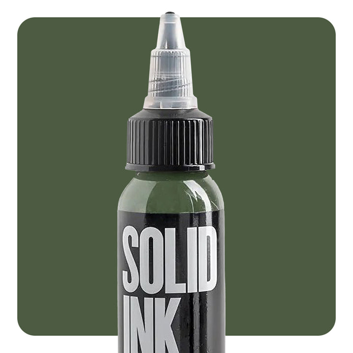 Solid Ink — Olive — Pick Size - Ultimate Tattoo Supply