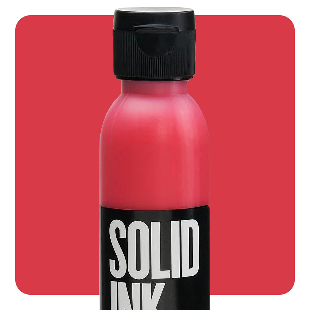 Solid Ink "Old Pigments" — 2oz Bottle — Satan Red - Ultimate Tattoo Supply