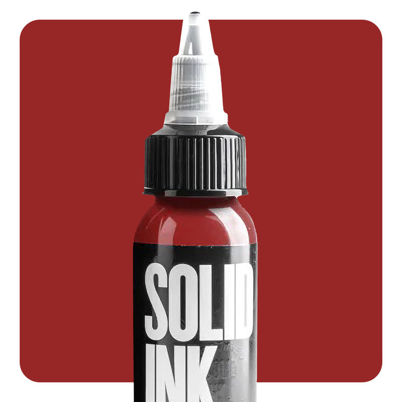 Solid Ink — Super Red — Pick Size - Ultimate Tattoo Supply
