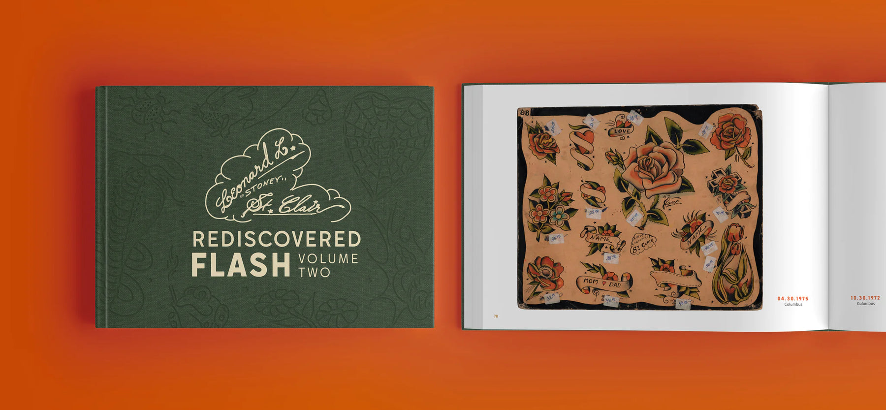 “Stoney” St. Clair Rediscovered Flash Volume 2 — Softcover Book - Ultimate Tattoo Supply