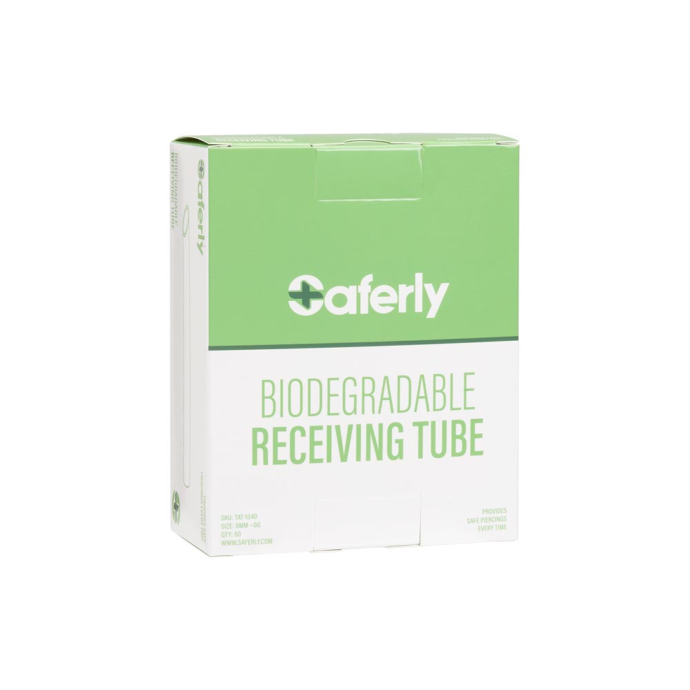 Saferly Biodegradable Receiving Tubes — Box of 50 — Pick Size - Ultimate Tattoo Supply