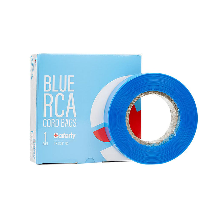 Saferly RCA Cord Covers — Blue — Cut-to-Length Roll - Ultimate Tattoo Supply