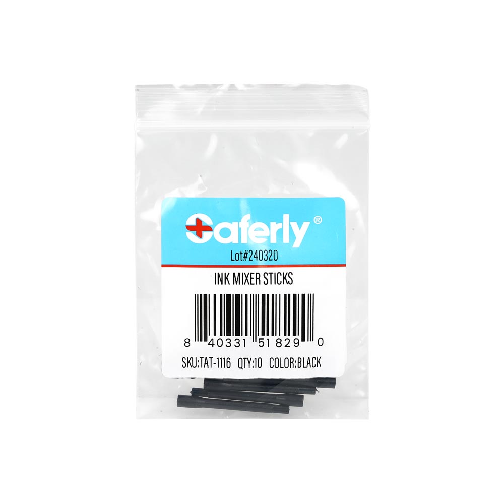 Saferly Ink Mixer Sticks — Bag of 10 - Ultimate Tattoo Supply